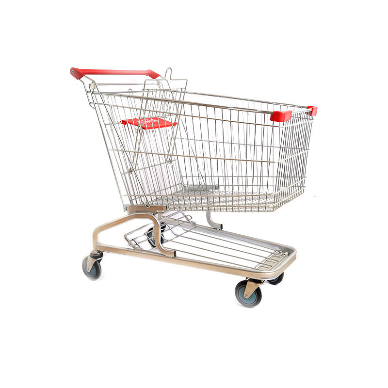 Supermarkt Faltbarer Einkaufswagen aus langlebigem Aluminium