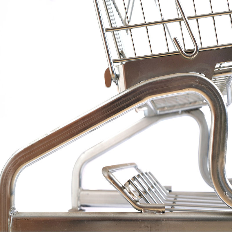 Supermarkt Faltbarer Einkaufswagen aus langlebigem Aluminium