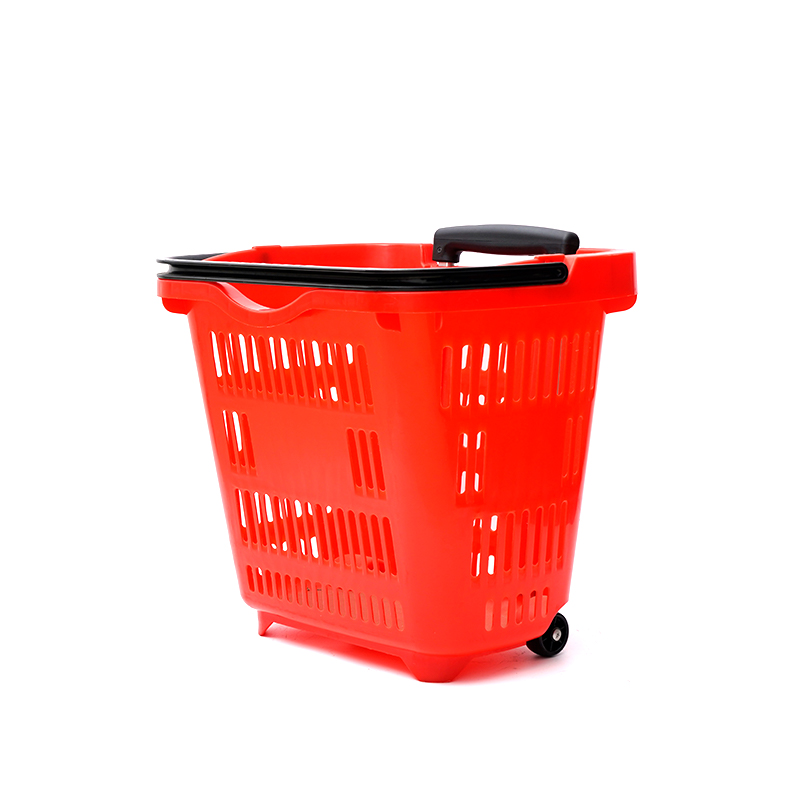 Supermarkt umweltfreundlicher Kunststoff-Trolley-Einkaufskorb