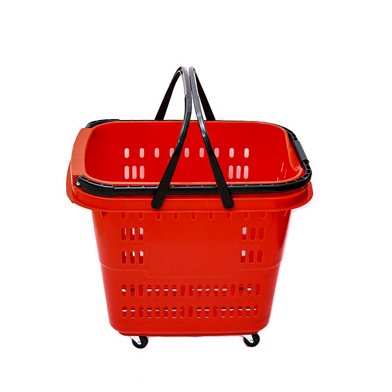 XC-B-12.-Kunststoff-Einkaufskorbhalter-+-Supermarkt-Einkaufen-einfach zu bedienen,-Einkaufen-Kunststoff-benutzerdefinierte-Farbe-feste-Spezifikationen