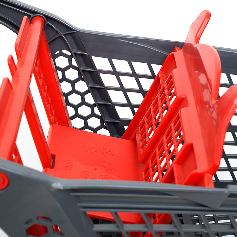 XC-PST-1. Kunststoff-Einkaufswagen + Supermarkt-Einkaufen einfach zu verwendender Einkaufskunststoff mit kundenspezifischen Farbspezifikationen